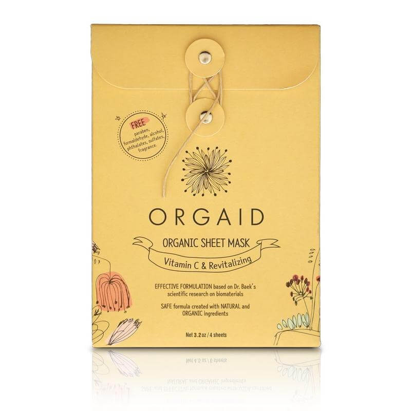 ORGAID Vitamin C & Revitalizing Organic- Sheet Mask (Box)-Ansiktsmaske-JKSHOP
