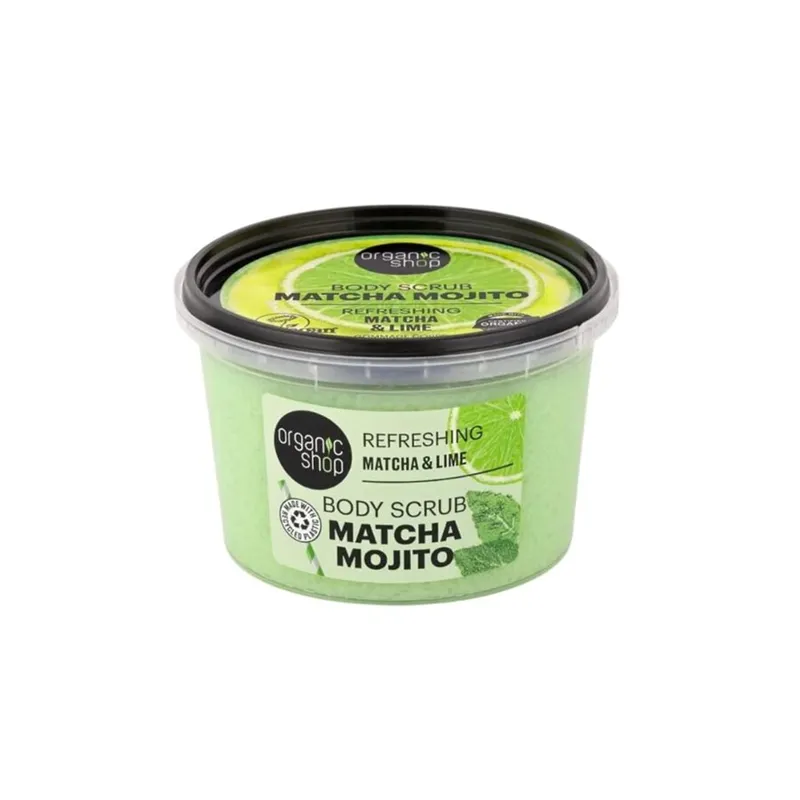 ORGANIC SHOP BODY SCRUB MATCHA & LIME 250ML - Dusjkrem - JK-Shop