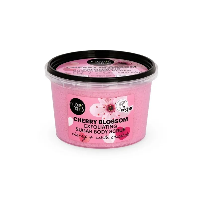 ORGANIC SHOP CHERRY BLOSSOM SUGAR BODY SCRUB 250ML - Dusjkrem - JK-Shop