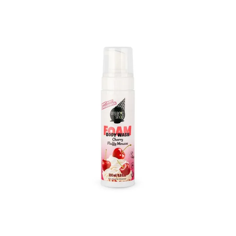 ORGANIC SHOP FLUFFY FOAM BODY WASH CHERRY 200ML - Dusjskum - JK-Shop