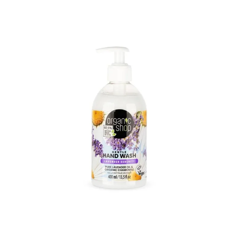 ORGANIC SHOP HAND WASH LAVENDER & ORGANIC CHAMOMILE 400ML - Såpe - JK-Shop