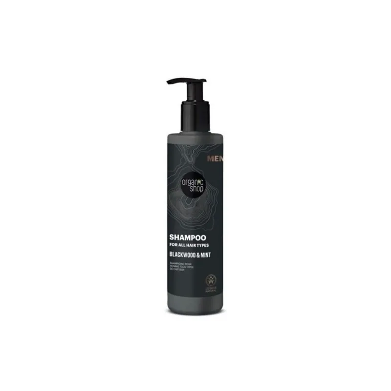 ORGANIC SHOP MEN SHAMPOO BLACKWOOD & MINT 280ML - Sjampo - JK-Shop
