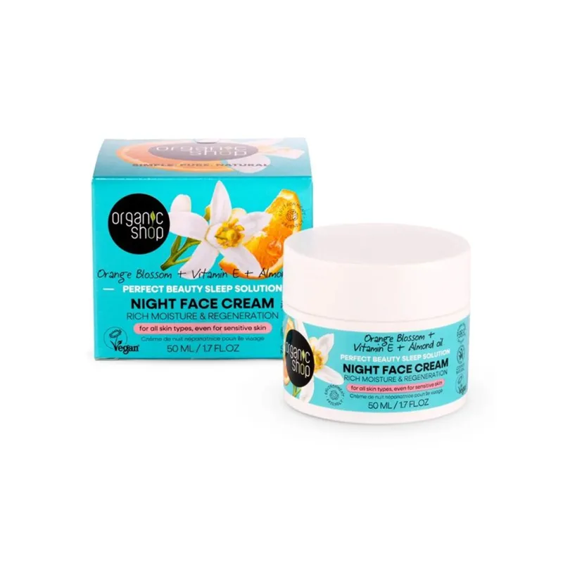 ORGANIC SHOP NIGHT FACE CREAM 50ML - Ansiktskrem - JK-Shop