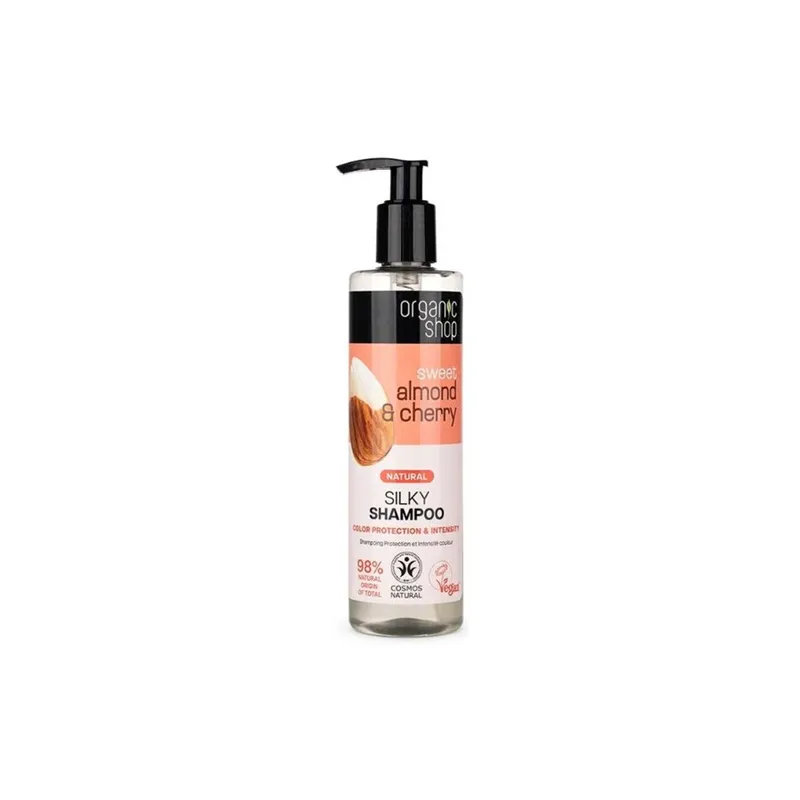 ORGANIC SHOP SILKY SHAMPOO ALMOND & CHERRY SHAMPOO 280ML - Sjampo - JK-Shop