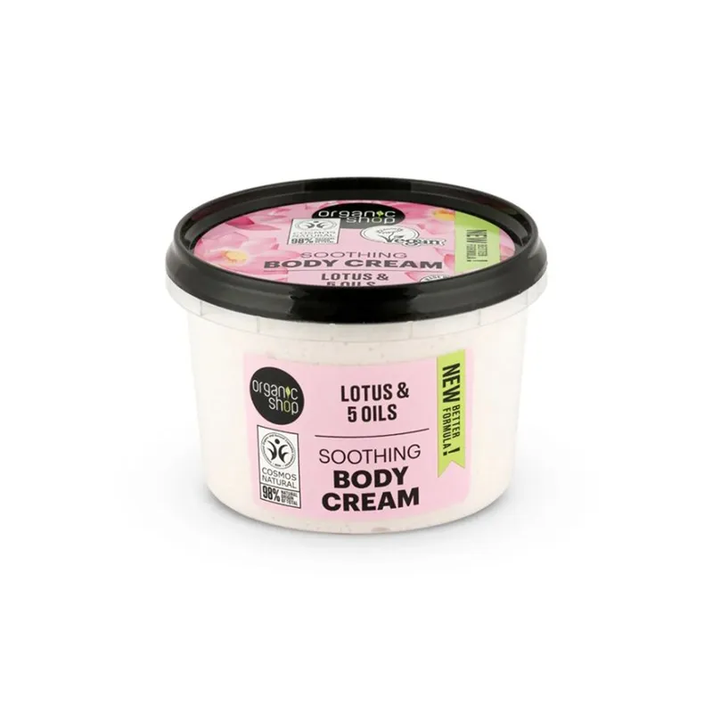 ORGANIC SHOP SOOTHING BODY CREAM LOTUS 250ML - Skrubb - JK-Shop