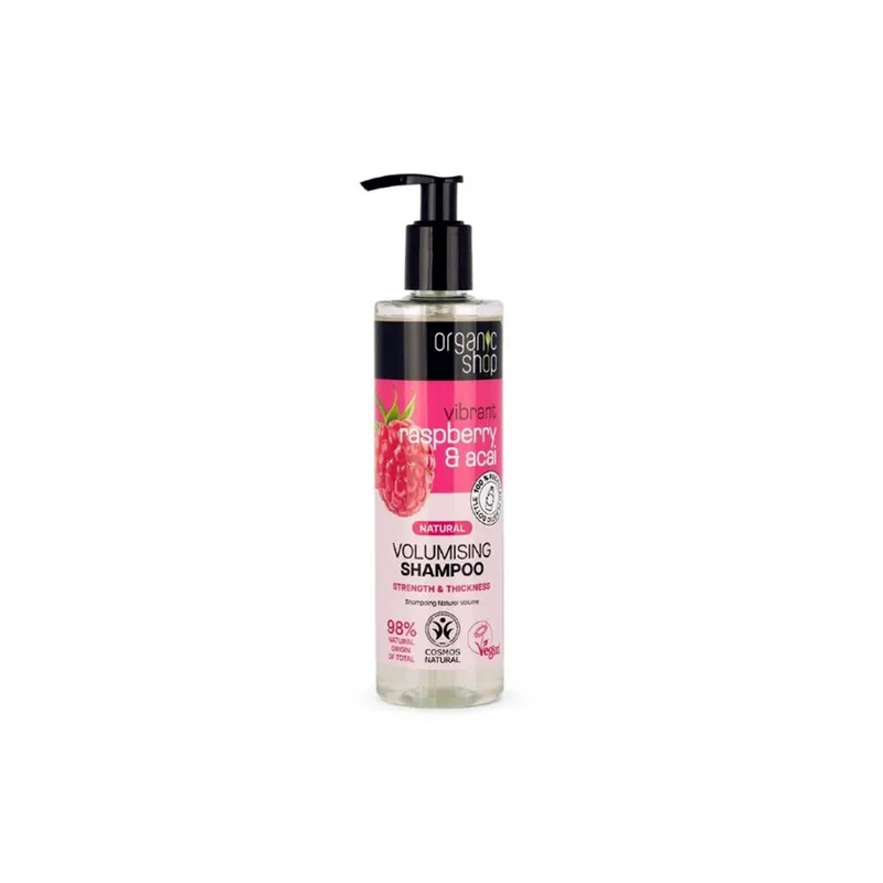 ORGANIC SHOP VOLUMISING SHAMPOO RASPBERRY & ACAI 280ML - Sjampo - JK-Shop