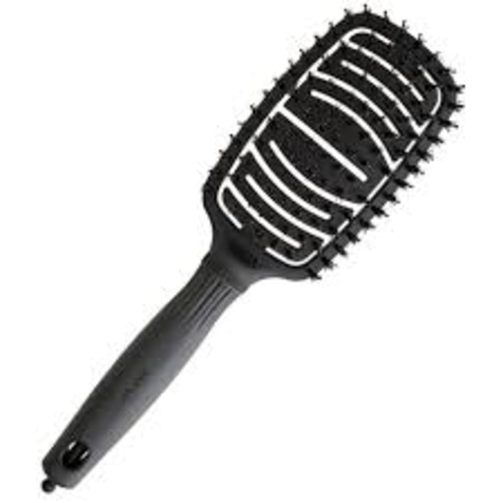 Olivia Garden Expert Care Flex Boar & Nylon Bristles Black Label - Hårbørste - JK-Shop