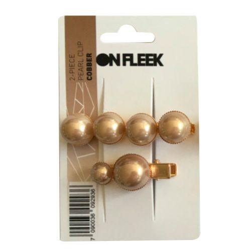 OnFleek, 2-Piece Pearl Clip-Hårspenne-JKSHOP