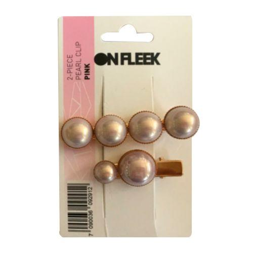 OnFleek, 2-Piece Pearl Clip-Hårspenne-JKSHOP