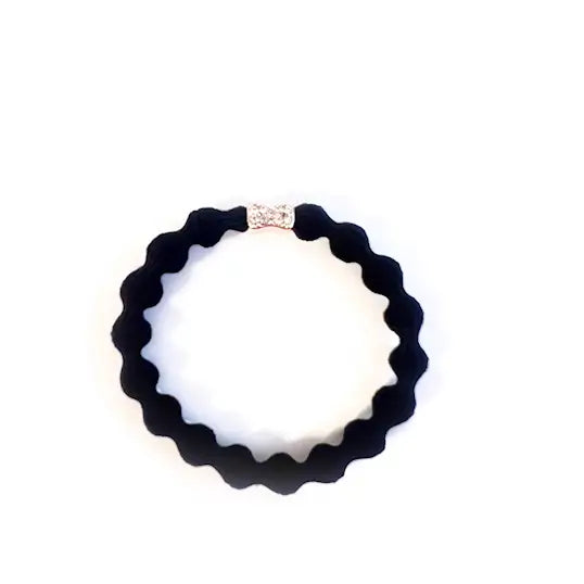 OnFleek Bubble Bow Black - Hårstrikk - JK-Shop