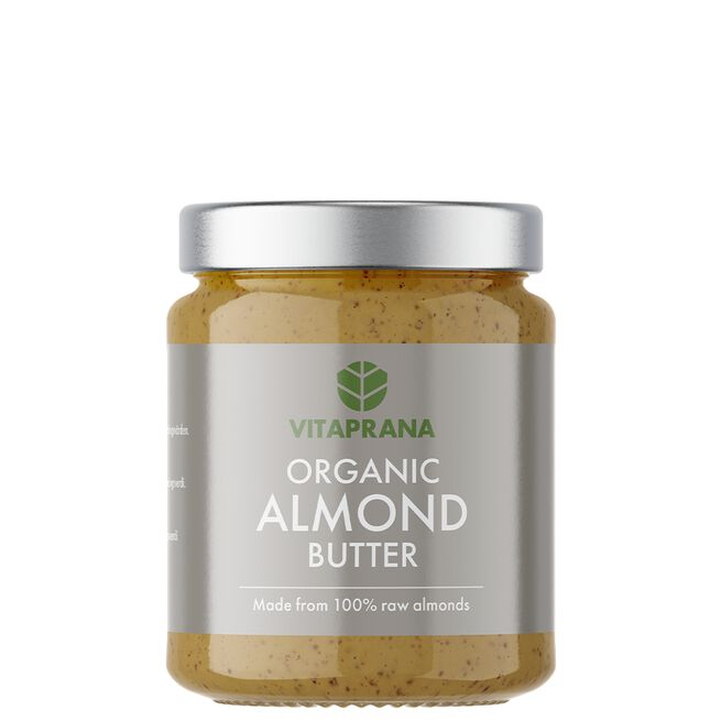 Organic Raw Almond butter, 250 g - Peanøttsmør - JK-Shop