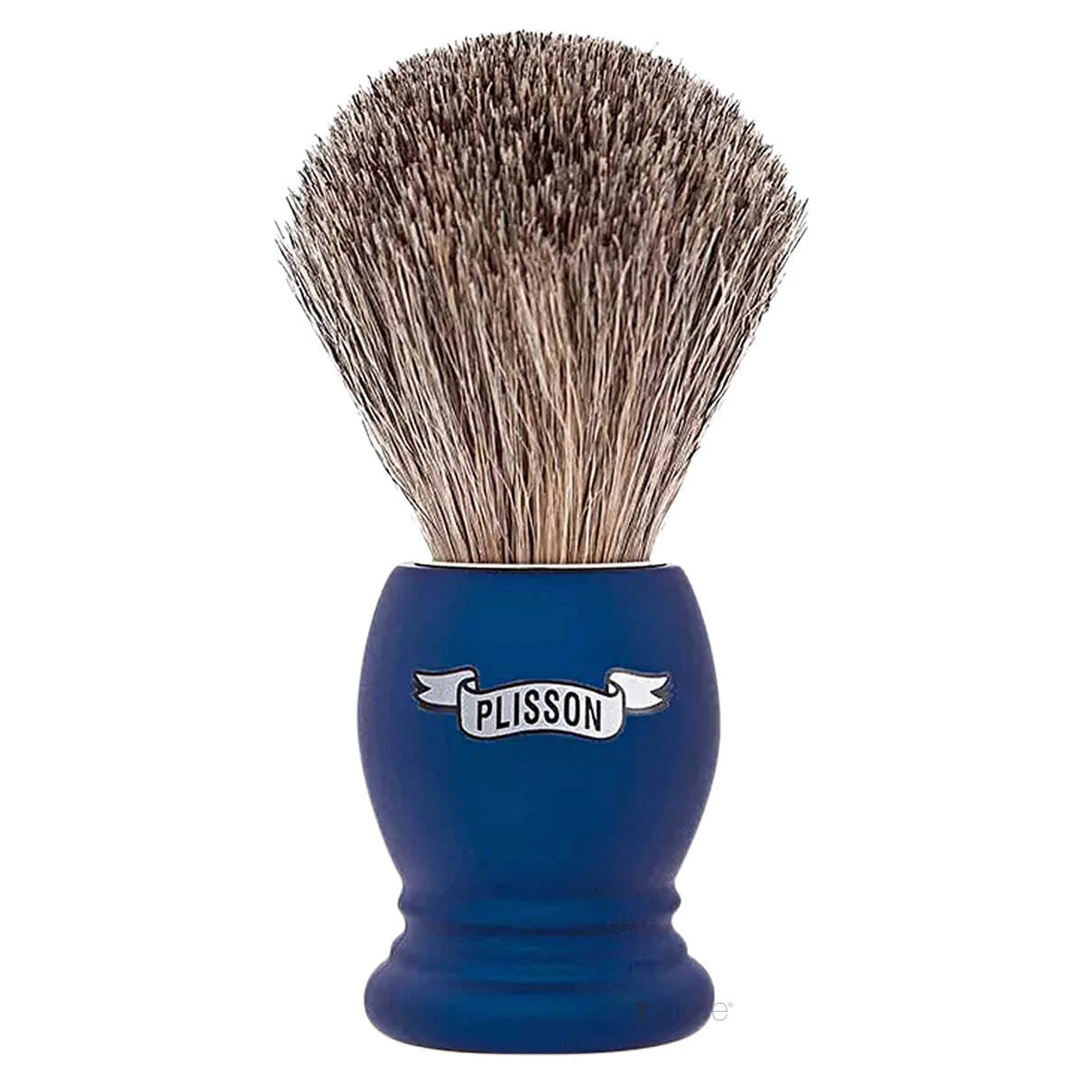 Plisson Shaving Brush, Russian Grey Badger & Night Blue- Size 12