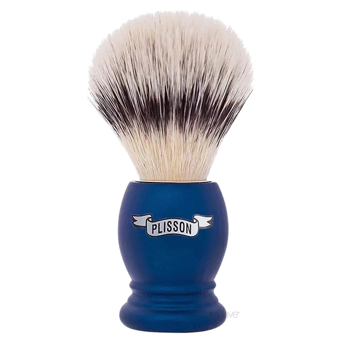 Plisson Shaving Brush, High Mountain White Fibre & Night Blue- Size 12