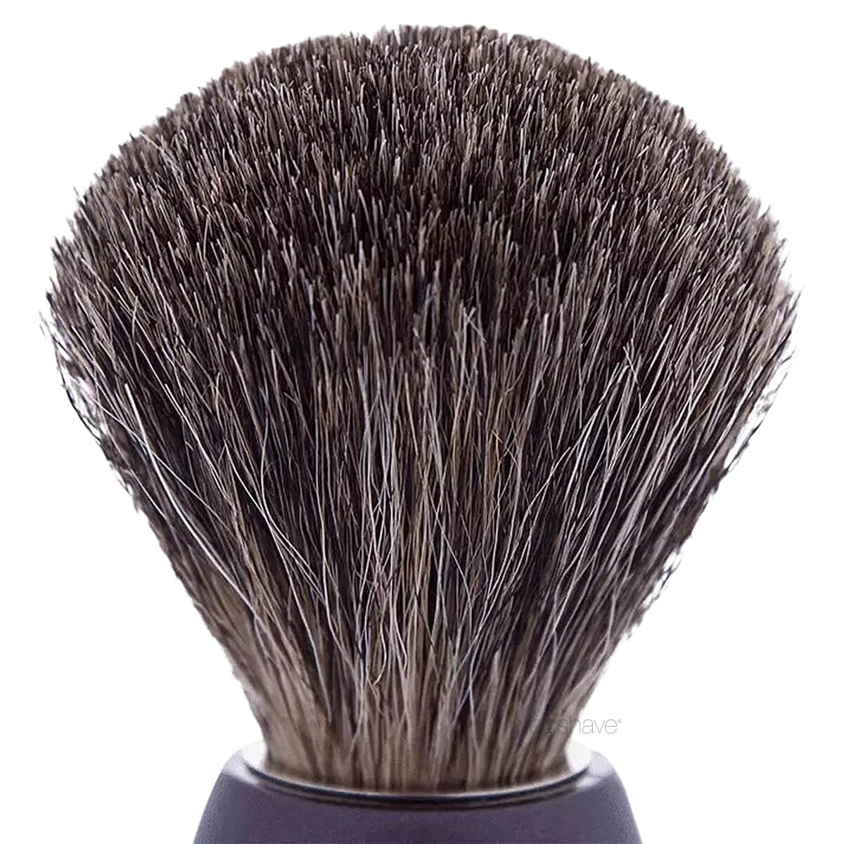Plisson Shaving Brush, Russian Grey Badger & Pearl Brown- Size 12