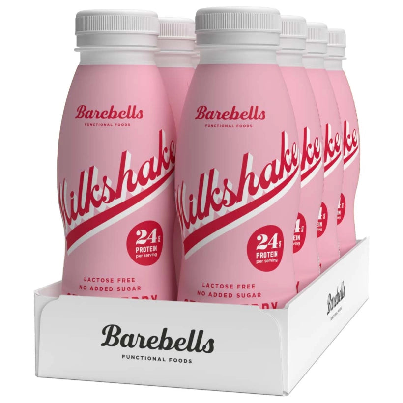 Barebells Milkshake, 330ml x 8stk, Strawberry