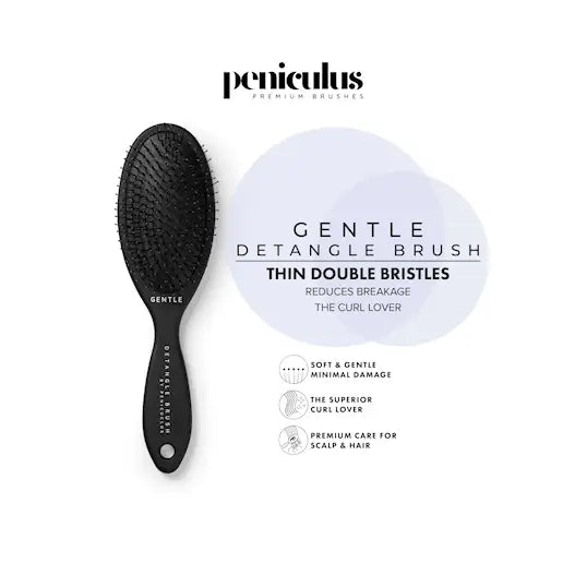 PENISCULUS Gentle Detangle Brush- Black - Hårbørste - JK-Shop