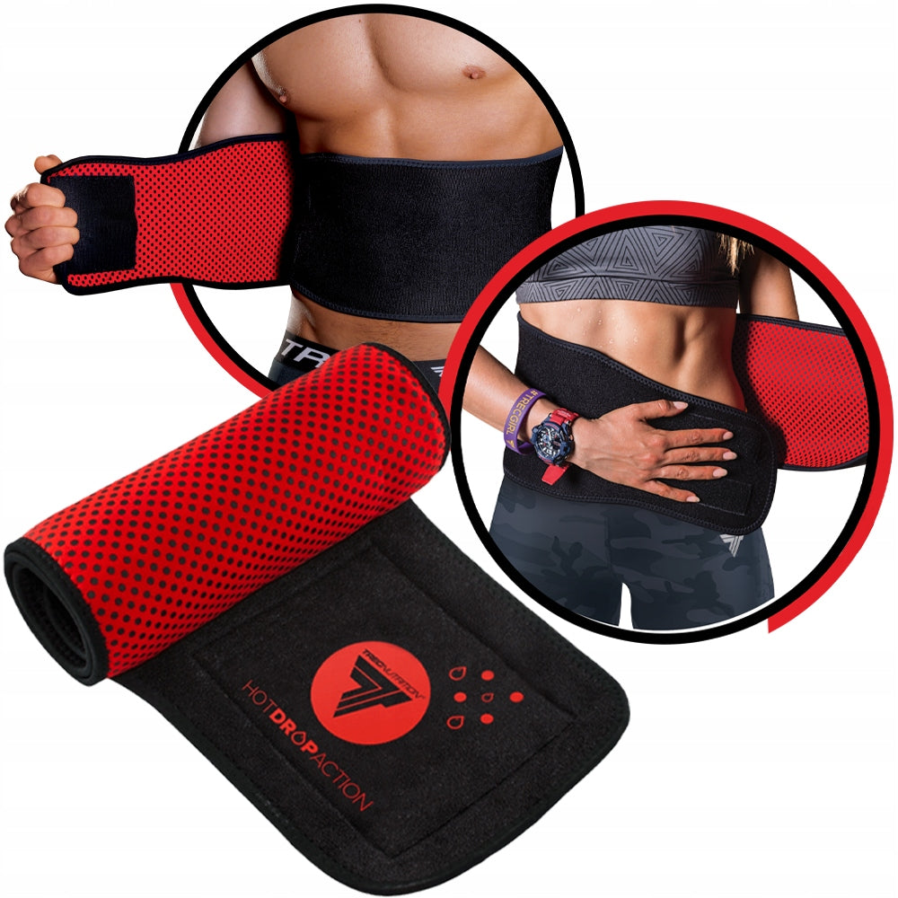 Trec Slimming Belt HotDropAction, Black/red