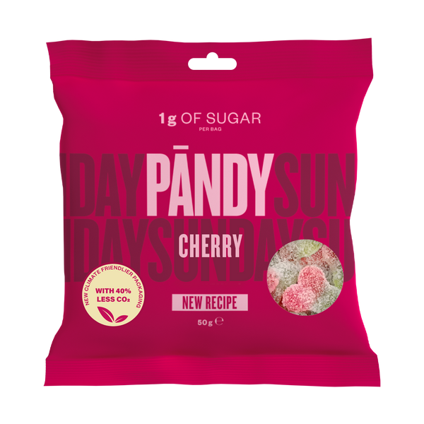 Pandy Candy, 50g x 14stk, Cherry (Copy) - Sukkerredusert godteri - JK-Shop