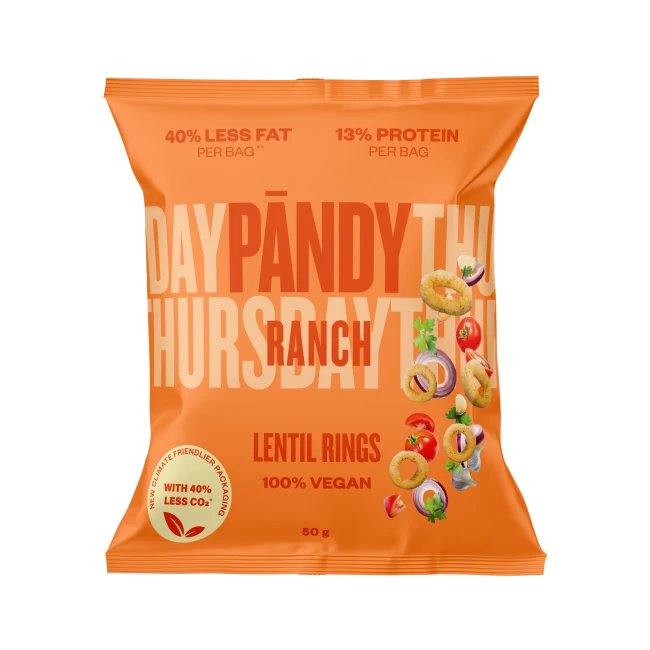 Pandy Lentil Rings, 14x50g, Ranch (Copy) - Sukkerredusert godteri - JK-Shop