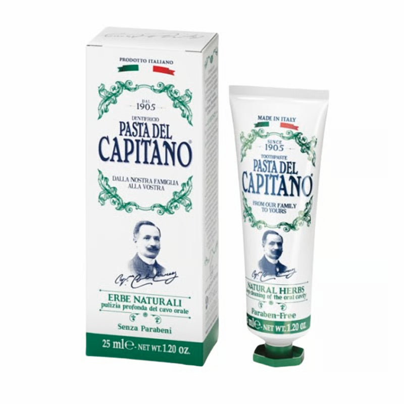 Pasta del Capitano 1905 Natural Herbs toothpaste - 25 ml og 75 ml - Tannpleie - JK-Shop