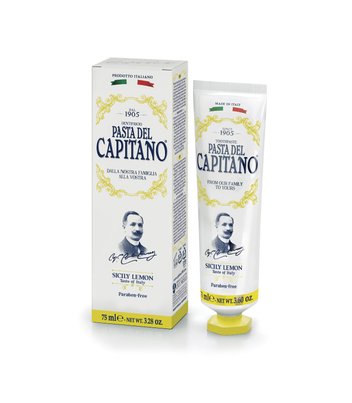 Pasta del Capitano 1905 Sicily Lemon Toothpaste 75 ml - Tannkrem - JK-Shop