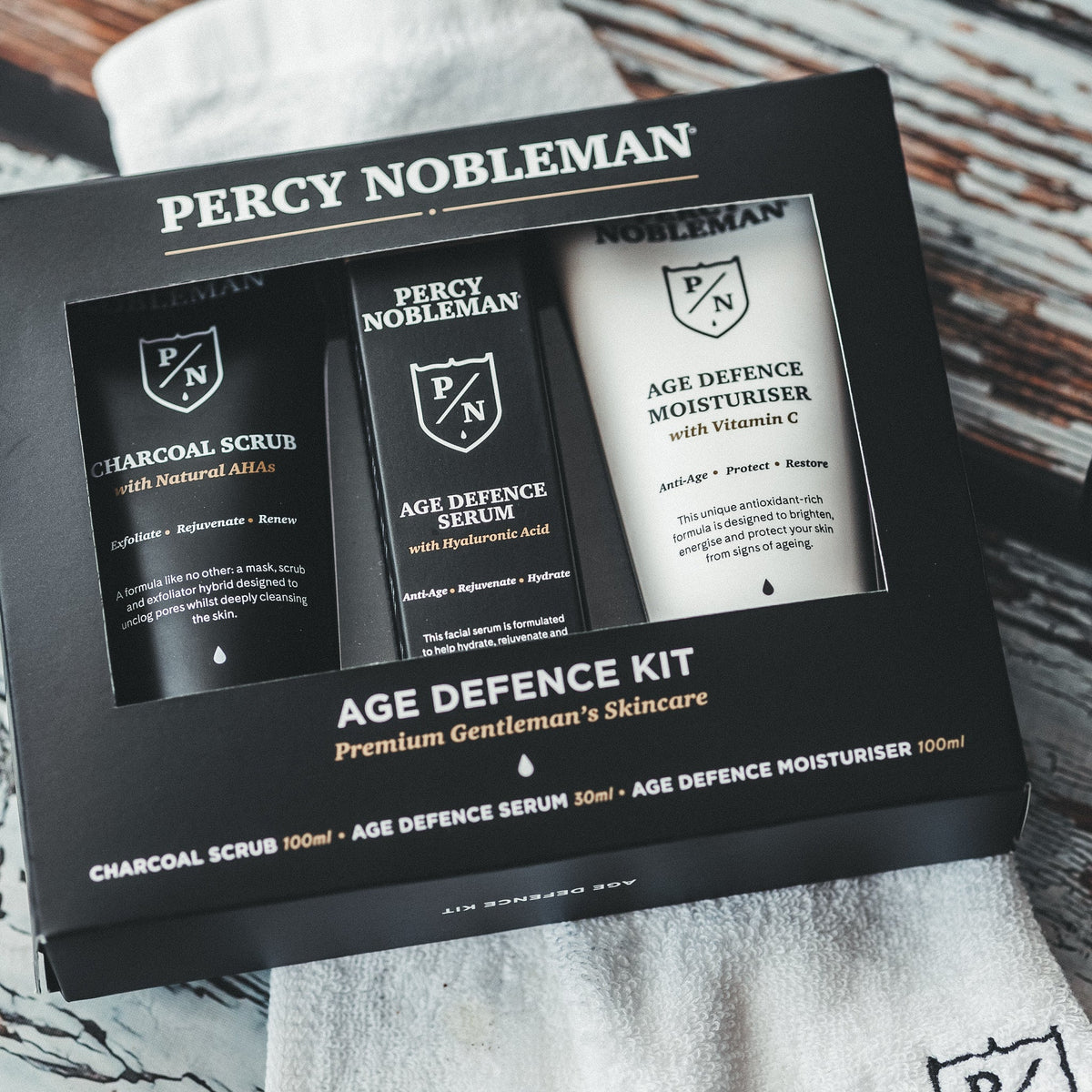 Percy Nobleman Age Defence Kit - Hudpleiesett - JK-Shop