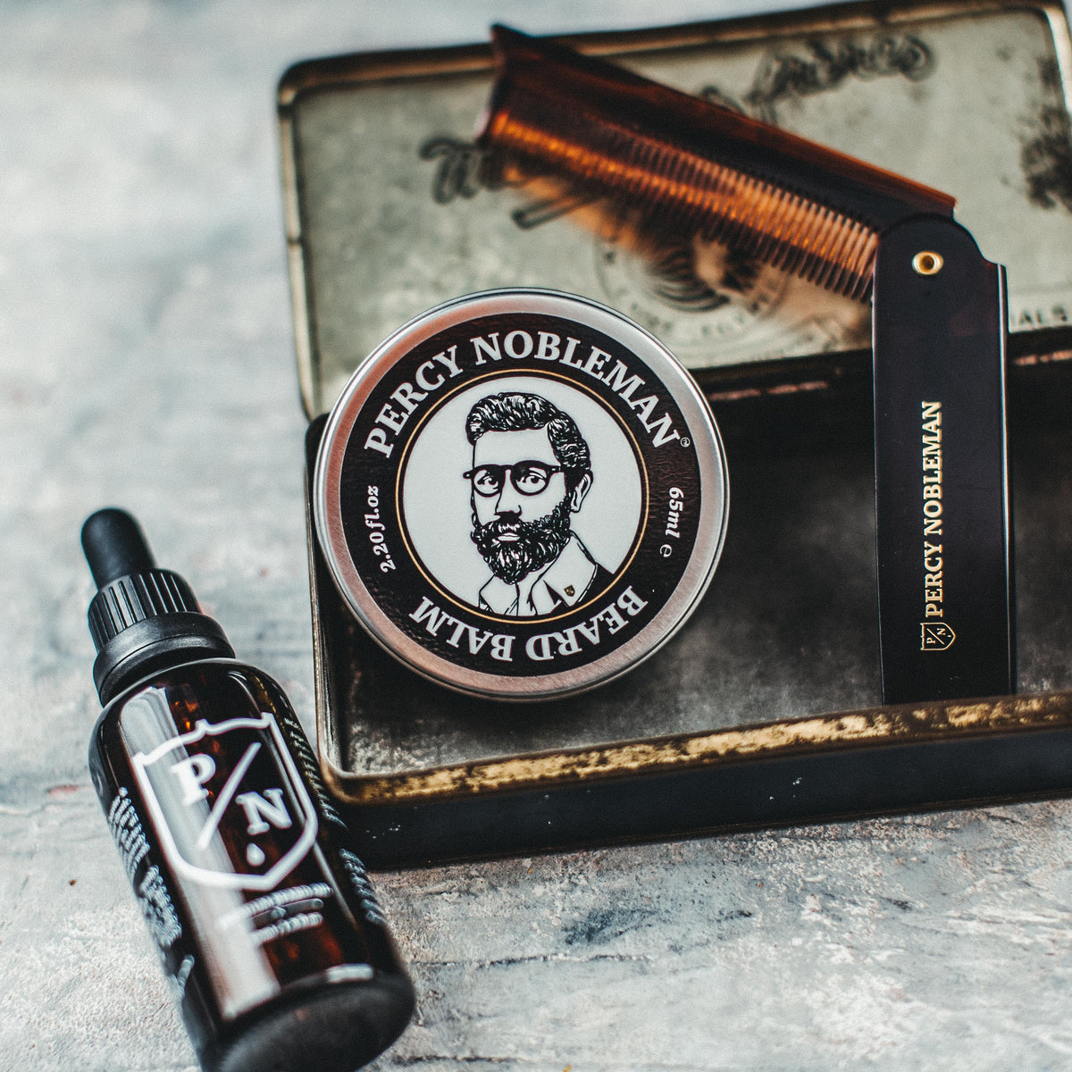 Percy Nobleman Premium Beard Care Kit - Skjeggsett - JK-Shop