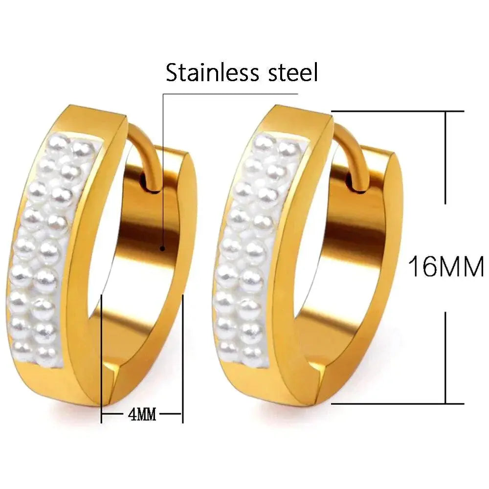 Perlebelagt øredobber-Øredobber-JKSHOP