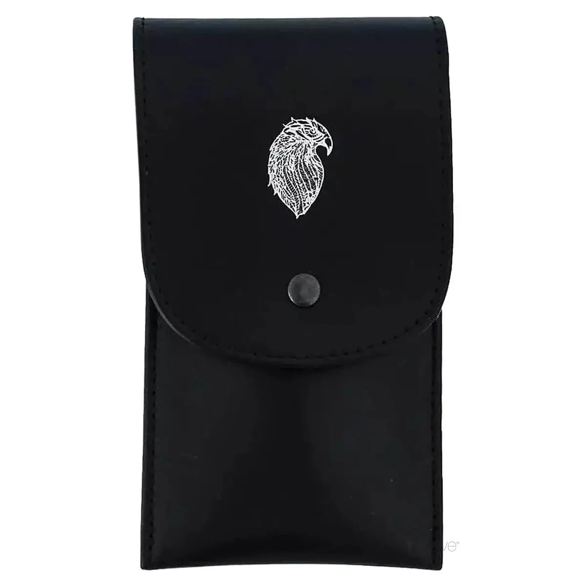 Plisson, Beard Care Kit with Scissors and Comb- Black Leather-Skjeggsett-JKSHOP