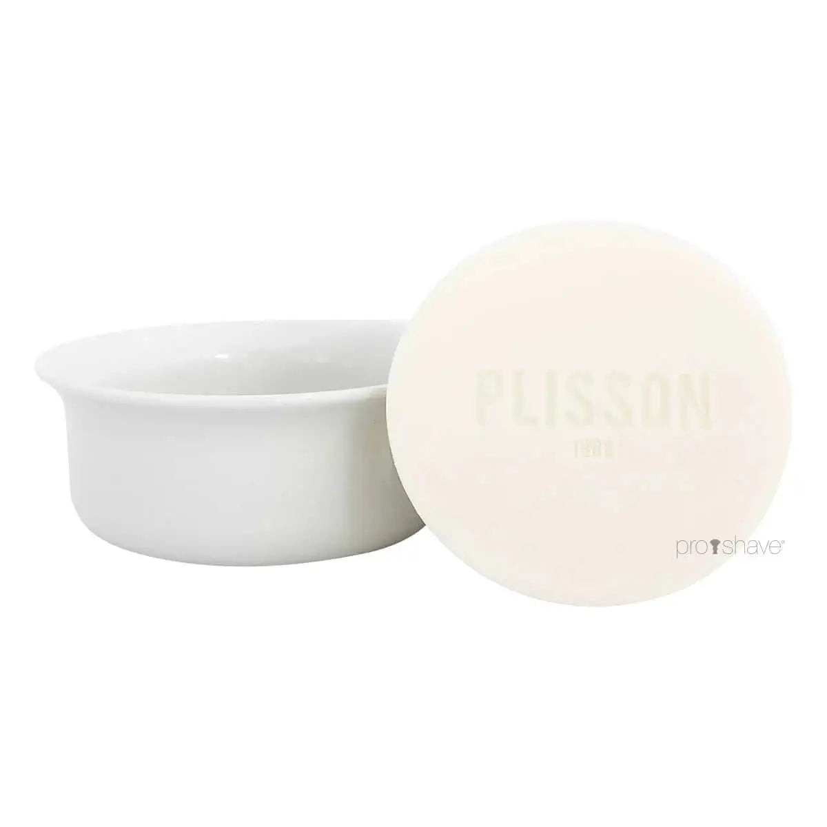 Plisson, Limoges Porcelain Shaving Bowl and Shaving Soap-Barberskål-JKSHOP