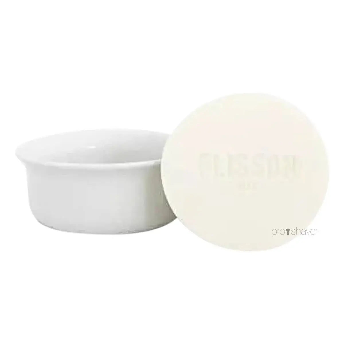 Plisson, Limoges Porcelain Shaving Bowl and Shaving Soap- Zebrano Lid-Barberskål-JKSHOP