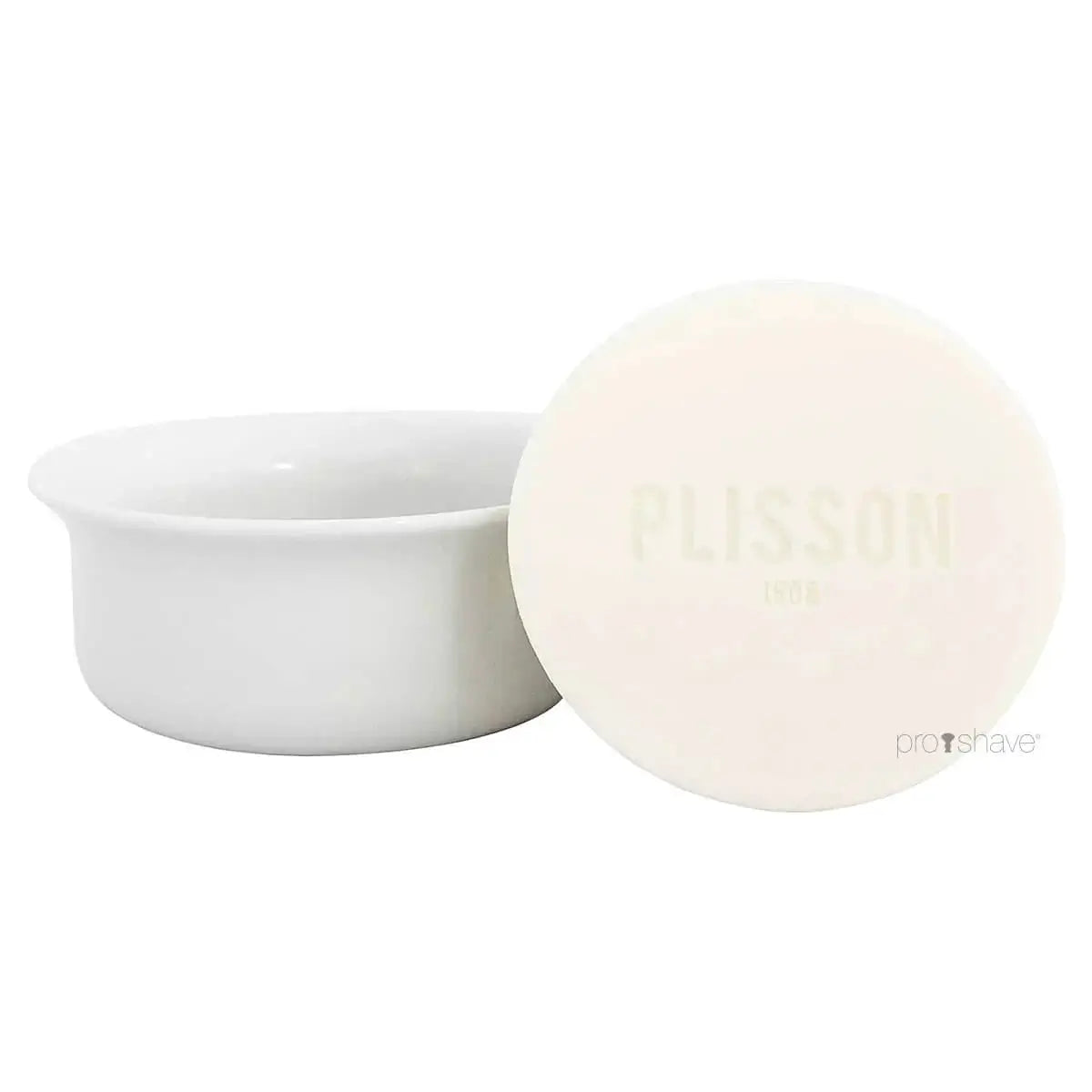 Plisson, Limoges Porcelain Shaving Bowl+Shaving Soap-With Lid-Barberskål-JKSHOP