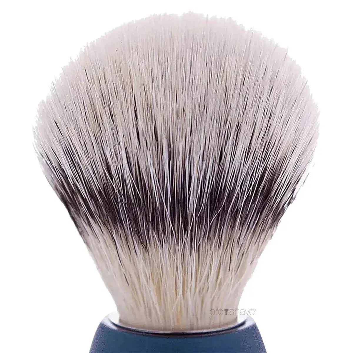 Plisson Shaving Brush, High Mountain White Fibre & Black Acryl- Size 12-Barberkost-JKSHOP
