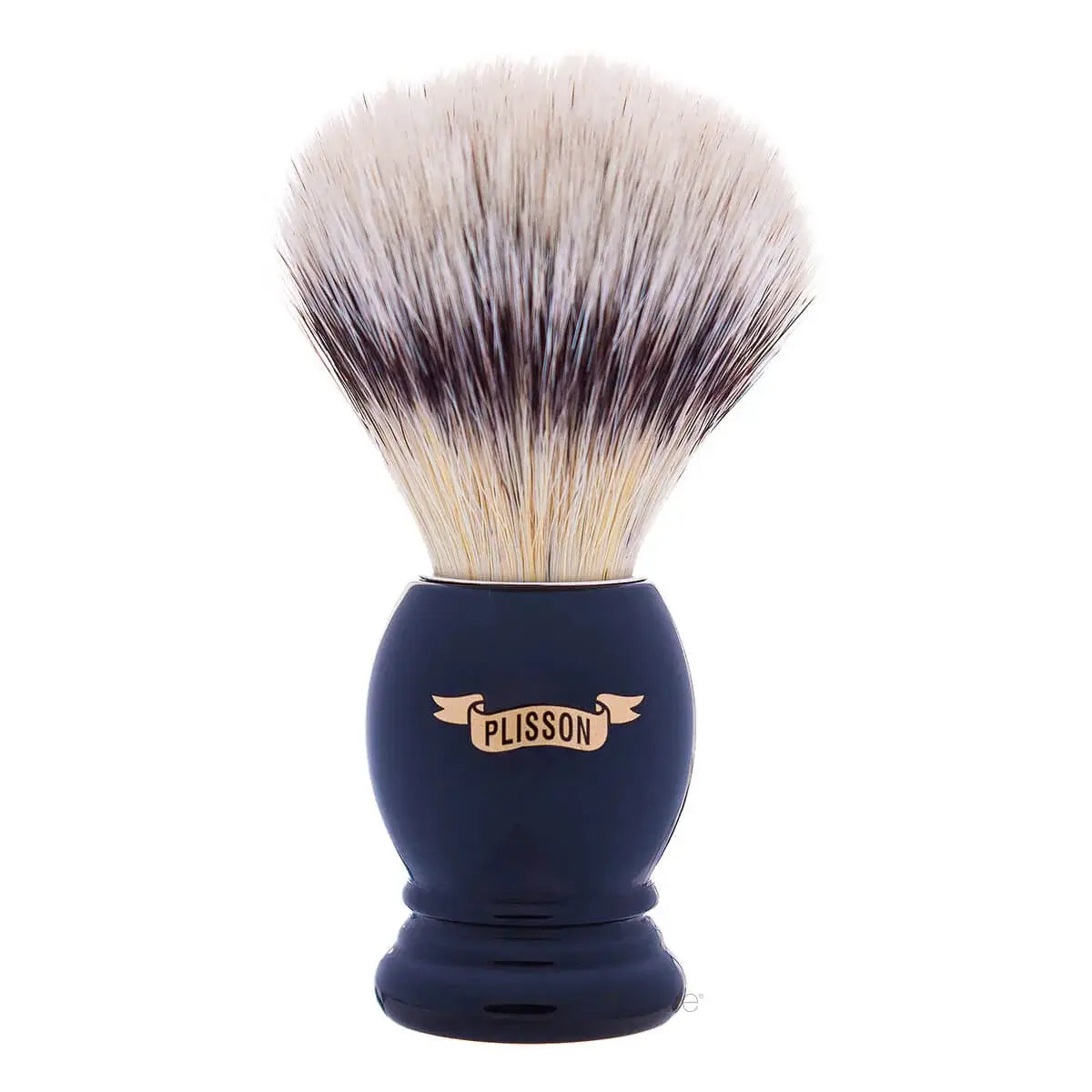 Plisson Shaving Brush, High Mountain White Fibre & Black Acryl- Size 12-Barberkost-JKSHOP