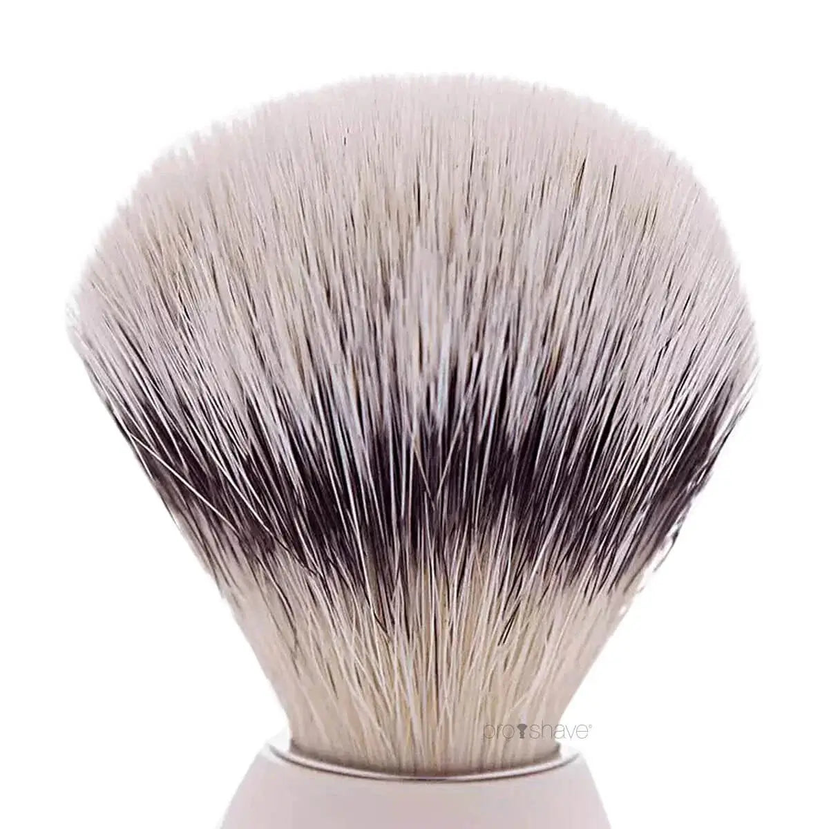 Plisson Shaving Brush, High Mountain White Fibre & Imit. Ivory- Size 12-Barberkost-JKSHOP