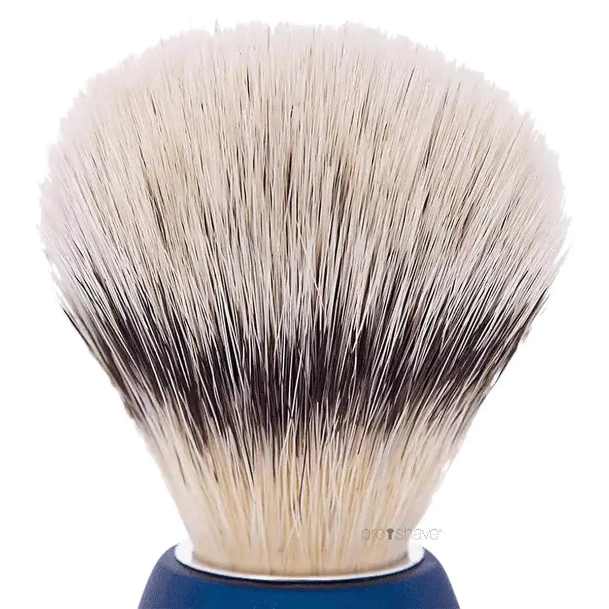 Plisson Shaving Brush, High Mountain White Fibre & Night Blue- Size 12-Barberkost-JKSHOP