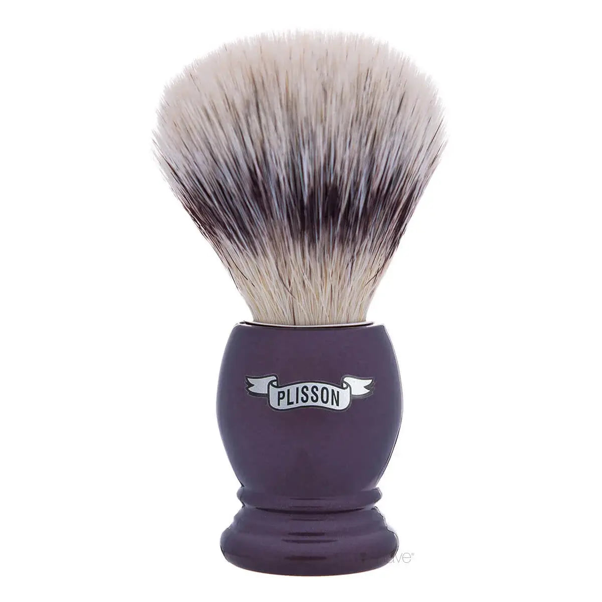 Plisson Shaving Brush, High Mountain White Fibre & Pearl Brown- Size 12-Barberkost-JKSHOP