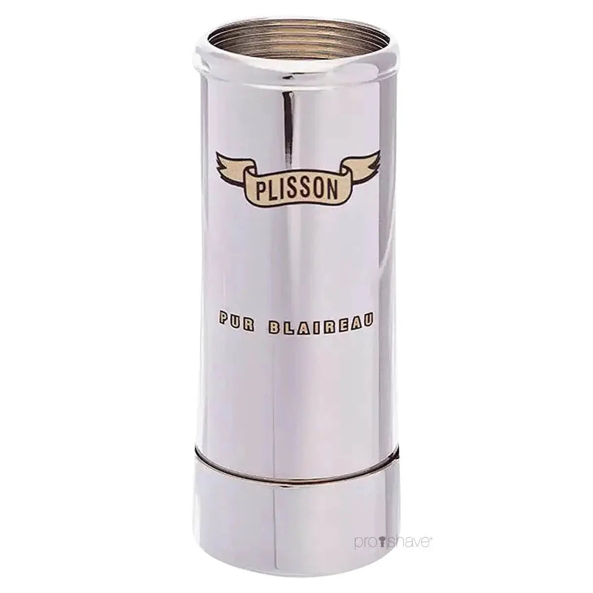 Plisson Travel Brush, Pure China Grey Badger & Nickel-plated- Size 6-Barberkost-JKSHOP