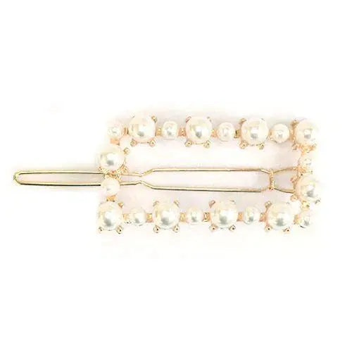 Pretty Pearly Rectangle Clawclip-Hårspenne-JKSHOP