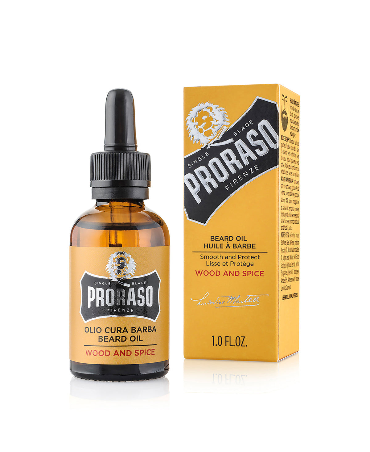 Proraso skjeggolje - Wood & Spice 30ml - Skjeggpleie - JK-Shop