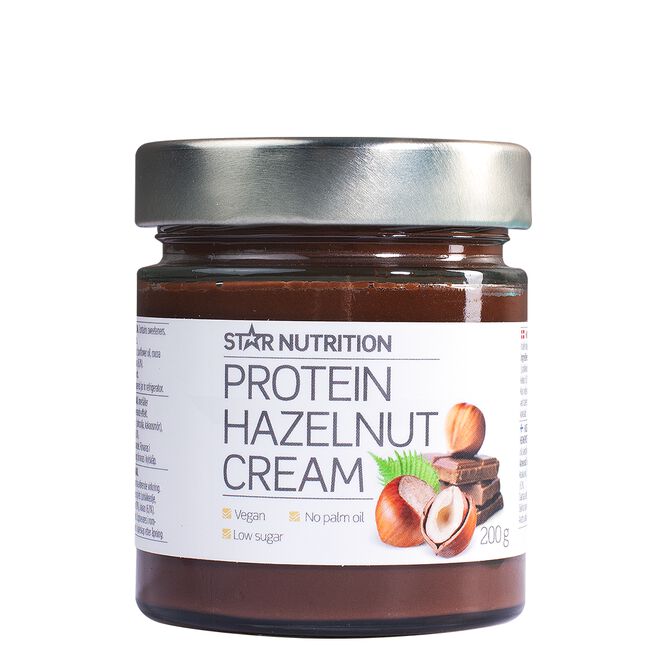 Protein Hasselnøttkrem 200 g - Frø- og Nøttesmør - JK-Shop