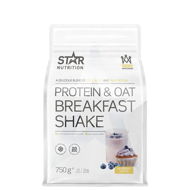 Protein & Havre Måltidserstatning Shake 750 g - Blandet protein - JK-Shop