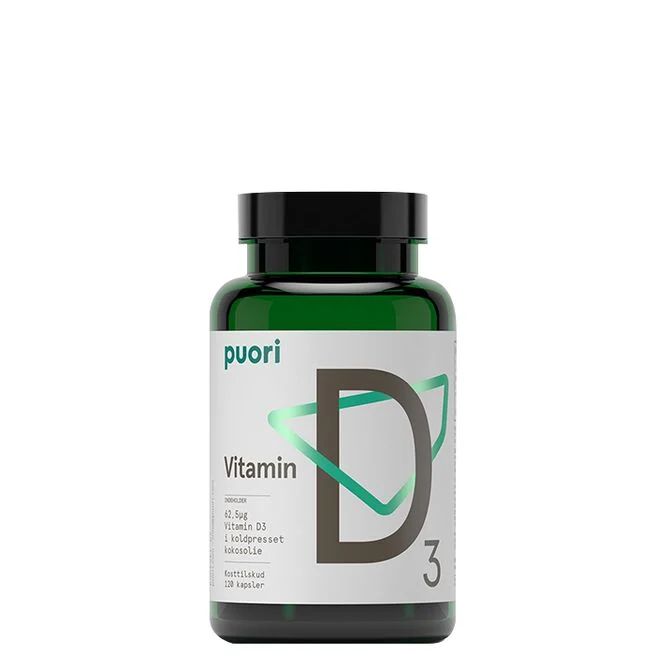 Puori D3 Vitamin D3 120 kapsler - Vitaminer & kosttilskudd - JK-Shop