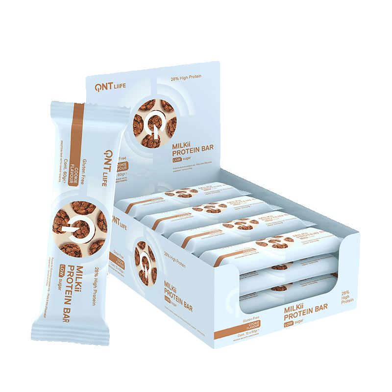QNT Milkii Protein Bar, 12x60g, Brownie - - JK-Shop