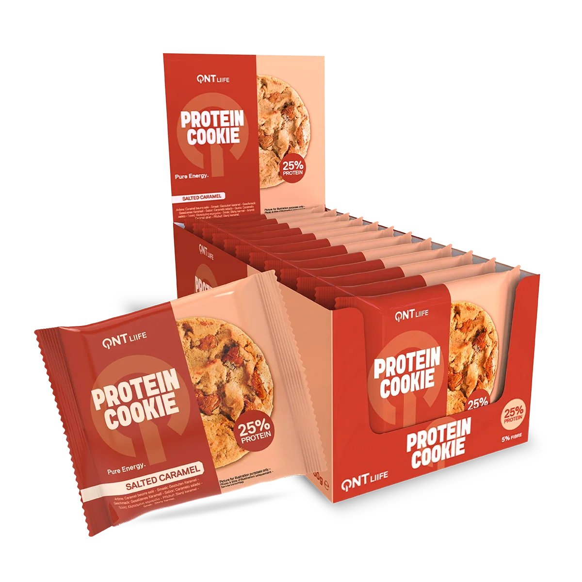 QNT Protein Cookie, 12 x 60 g - Proteinbarer - JK-Shop - bilde 2