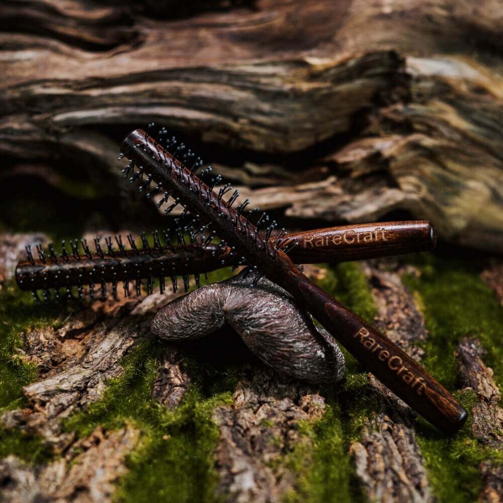 RareCraft, Beard & Hair Roller- Dark-Skjeggbørste-JKSHOP