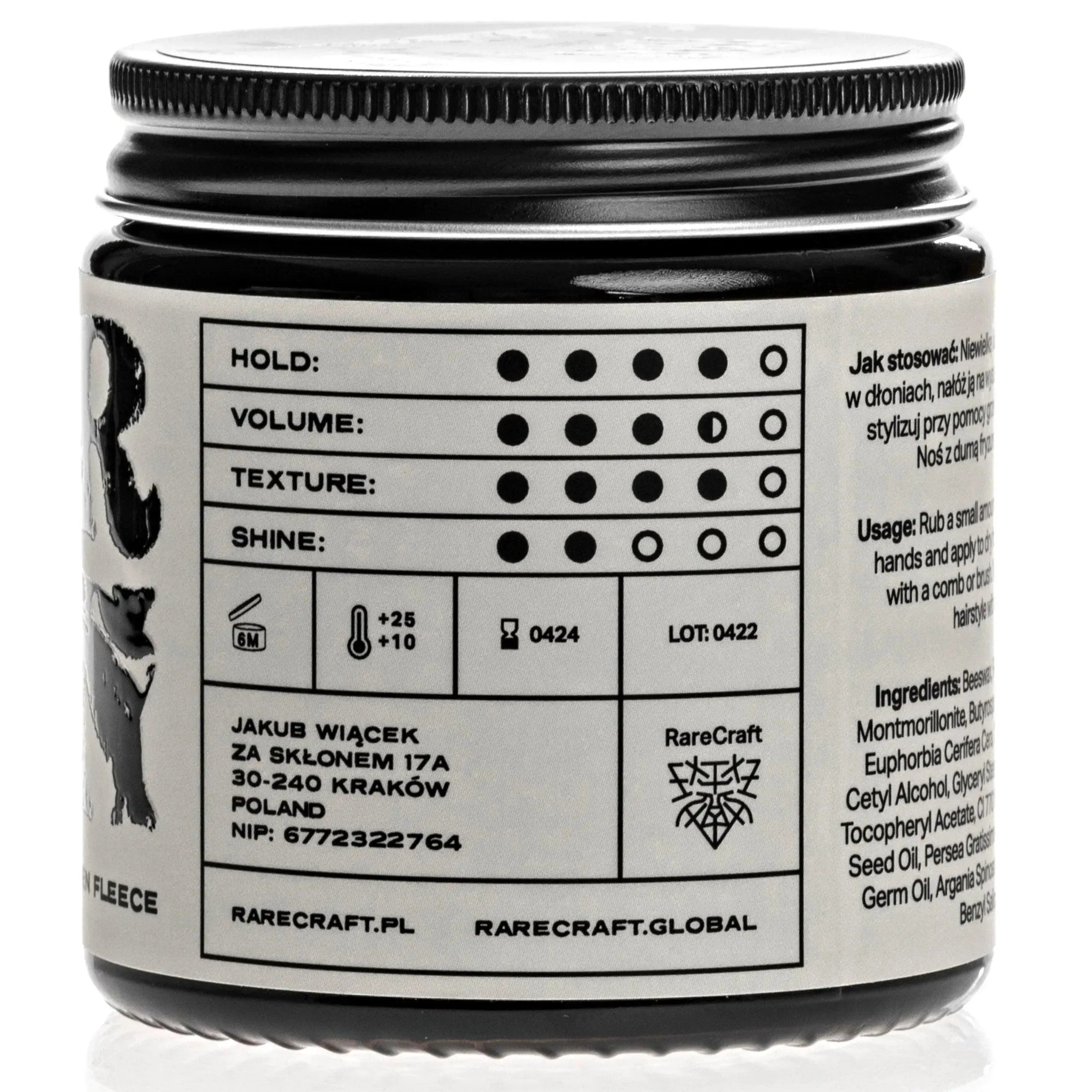 RareCraft Golden Fleece, Harden Clay- Hårpomade-Clay-JKSHOP