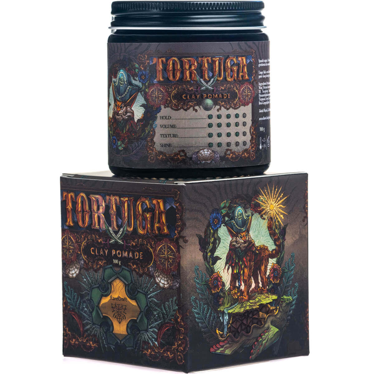 RareCraft Hair Pomade Clay Tortuga, Oil Based-Pomade-JKSHOP