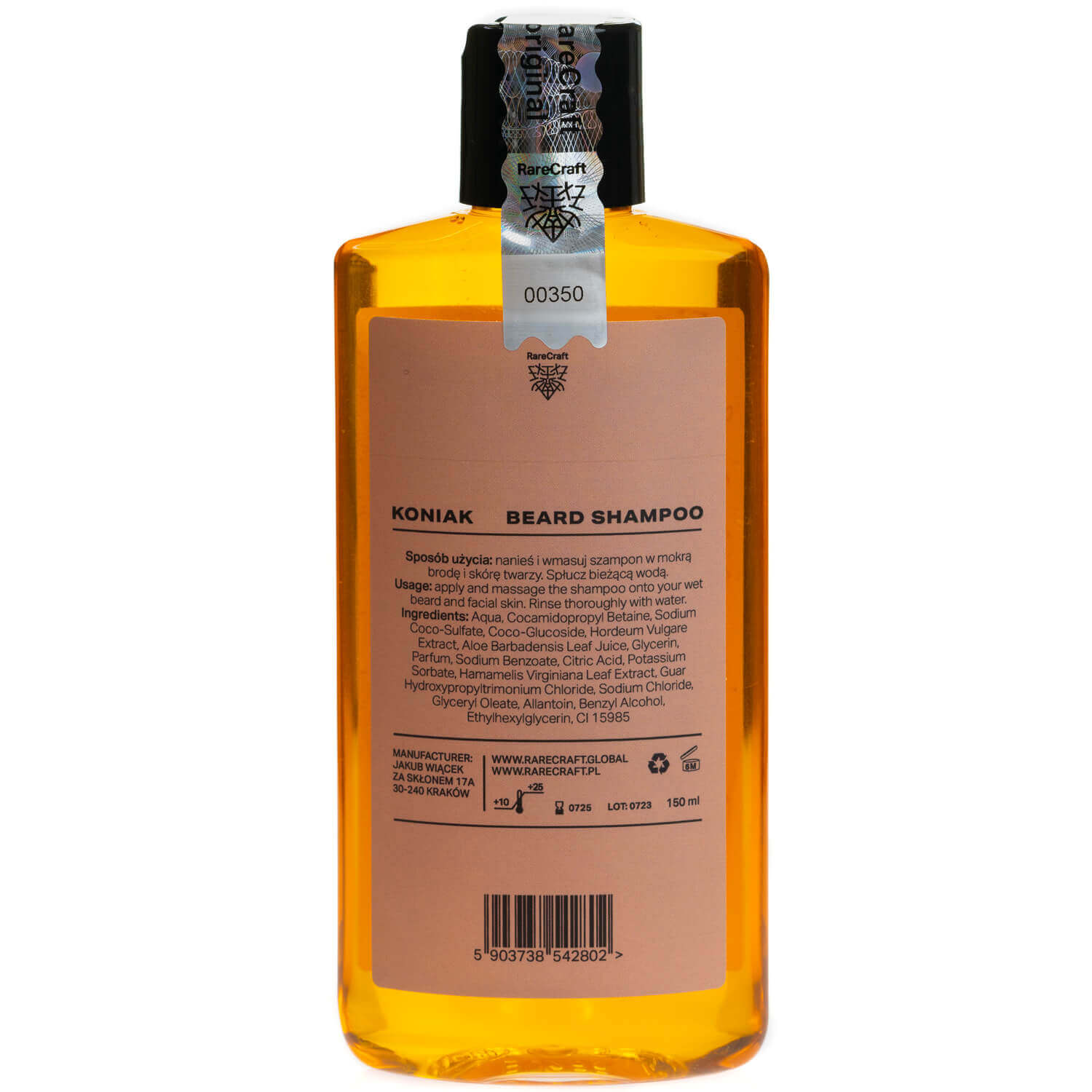 RareCraft Koniak, Beard Shampoo-Skjeggsjampo-JKSHOP