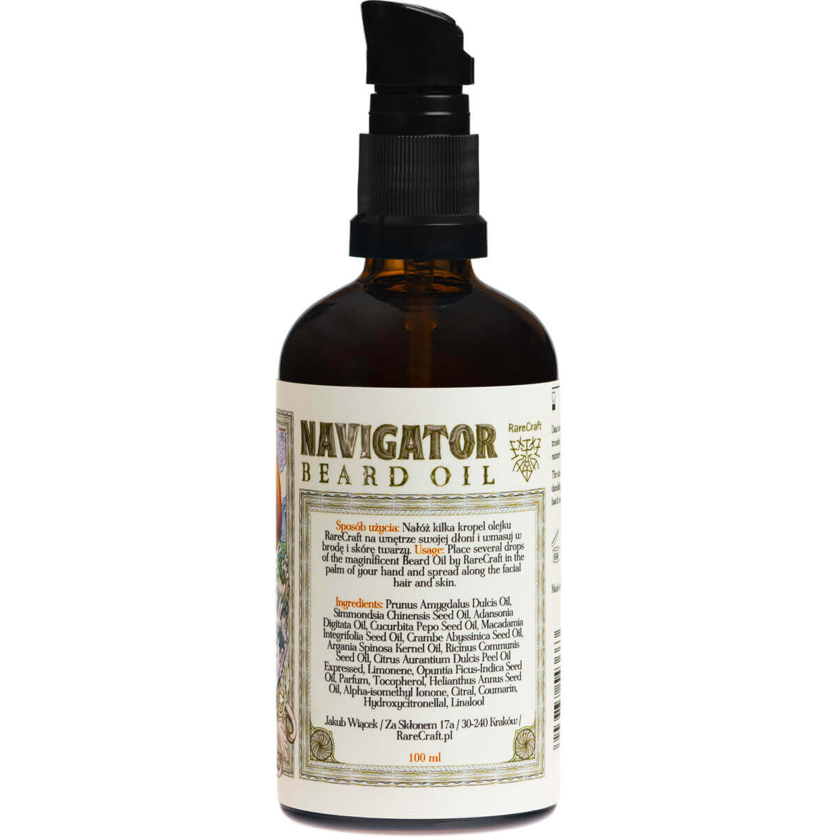 RareCraft Navigator, Beard Oil-Skjeggolje-JKSHOP